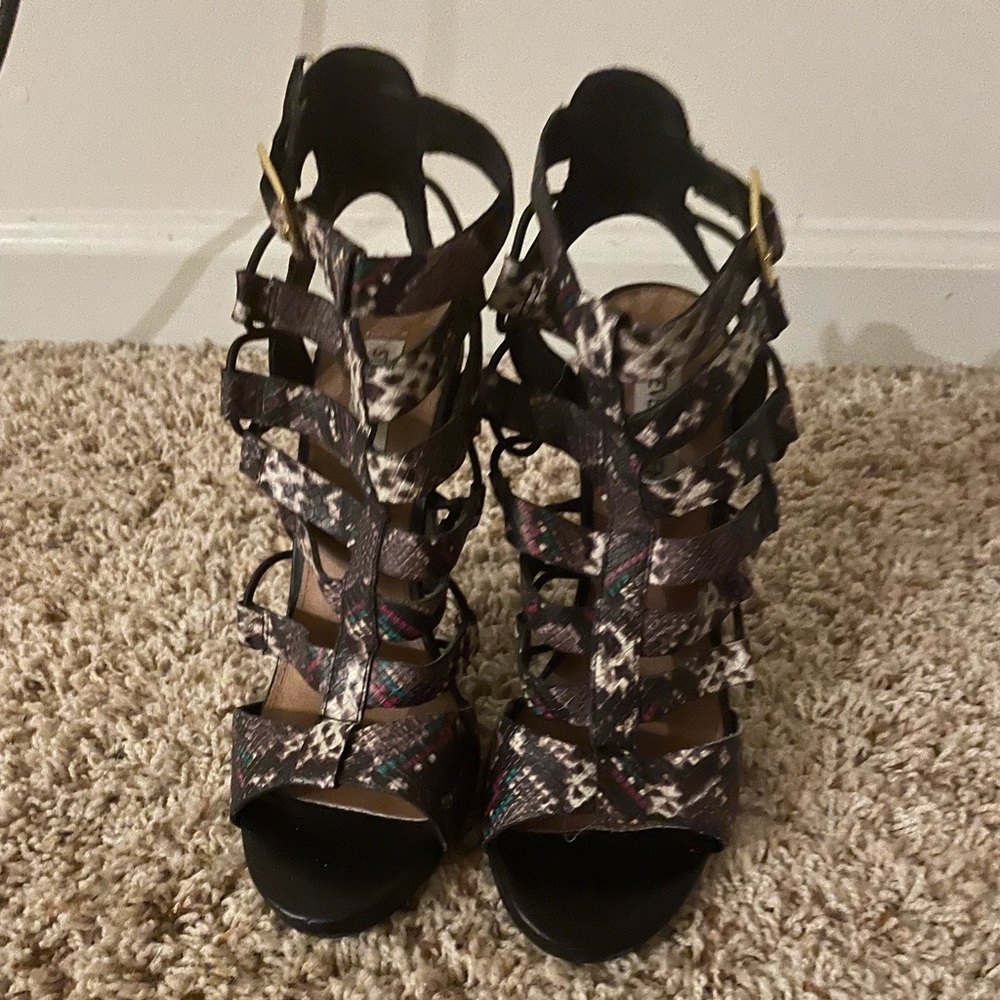 Steve Madden Snake-print Heels